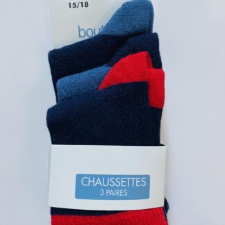 Lot de 3 paires de chaussettes Bout’chou
